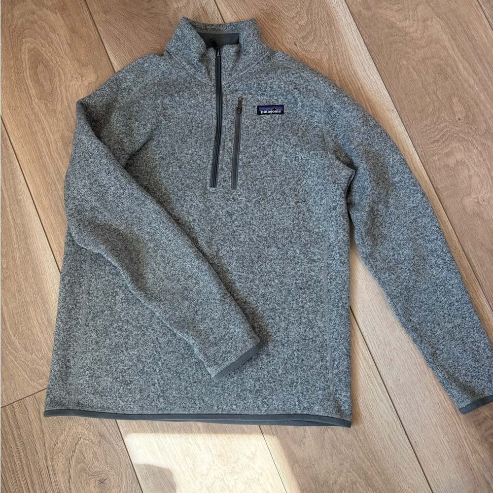 Patagonia Better Sweater 1/4-Zip Fleece Pullover – Gray – Size M, EUC
